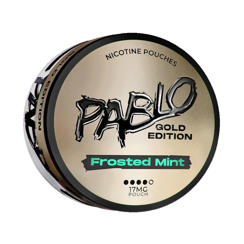 PABLO Gold Frosted Ice 17mg nicotine pouches — 20 pouches per can