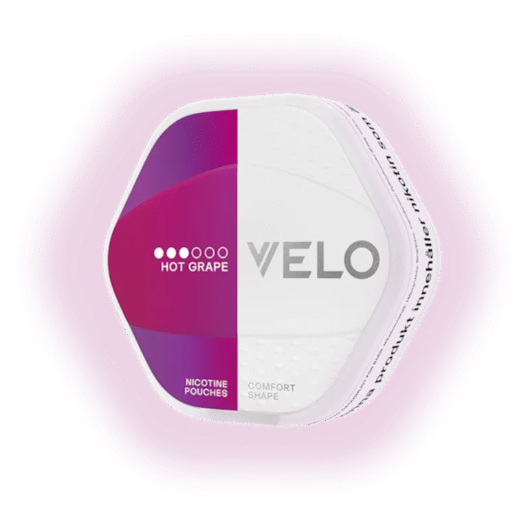 VELO Shift Hot Grape 8mg nicotine pouches — 20 pouches per can