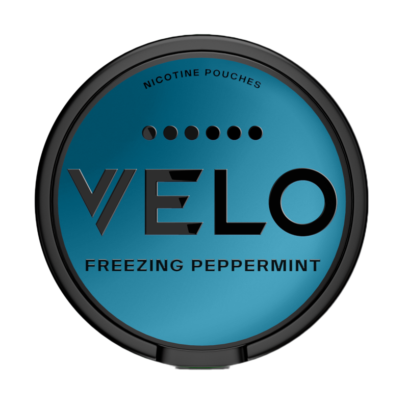 Velo Freezing Peppermint 17mg nicotine pouches — 20 pouches per can