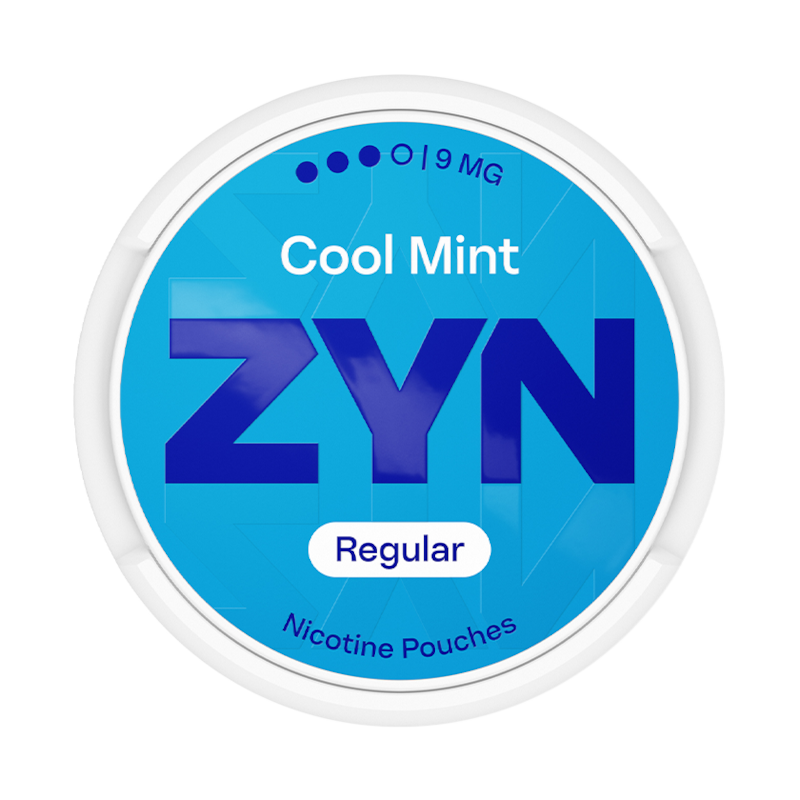 ZYN Cool Mint Ice 16.5mg nicotine pouches — 20 pouches per can