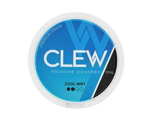 CLEW Cool Mint 10mg nicotine pouches — 20 pouches per can