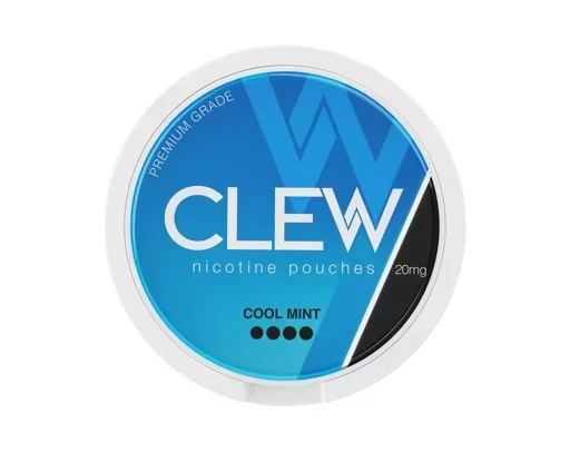 CLEW Cool Mint 20mg nicotine pouches — flavour, 20mg, 20 pouches per can
