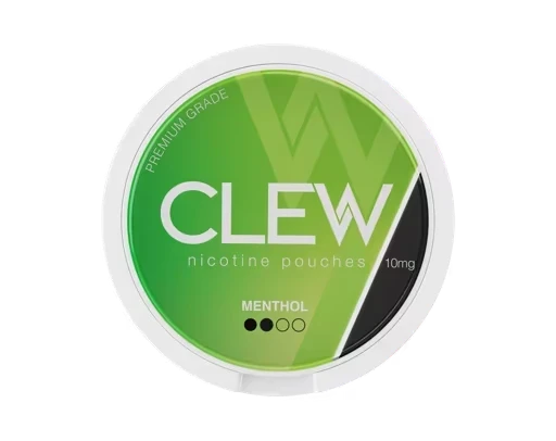 CLEW Menthol 10mg nicotine pouches — 20 pouches per can