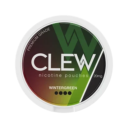 CLEW Wintergreen 20mg nicotine pouches — flavour, 20mg, 20 pouches per can