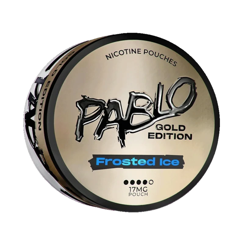 PABLO Gold Frosted Ice 17mg nicotine pouches — 20 pouches per can