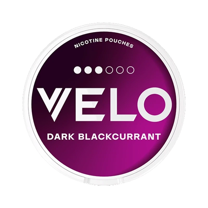 VELO Dark Blackcurrant 11mg nicotine pouches — 20 pouches per can
