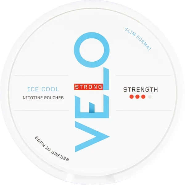 VELO Ice Cool 10mg nicotine pouches — flavour, 10mg, 20 pouches per can
