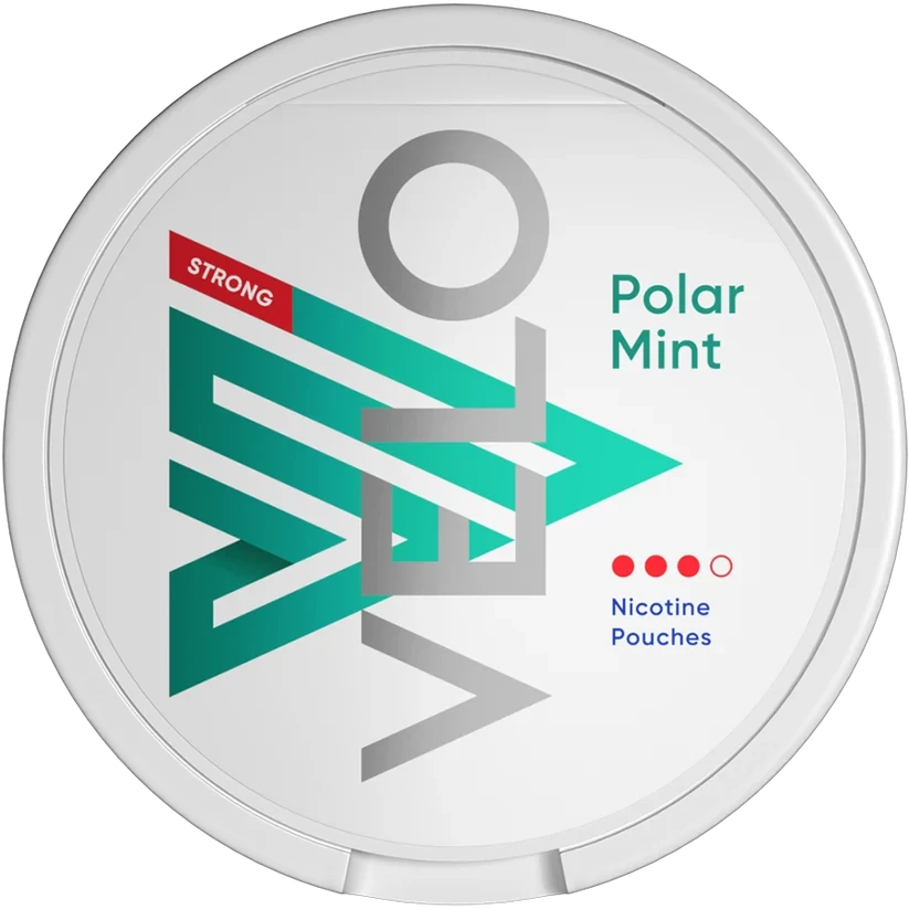 VELO Polar Mint nicotine pouches — flavour, 10mg, 20 pouches per can