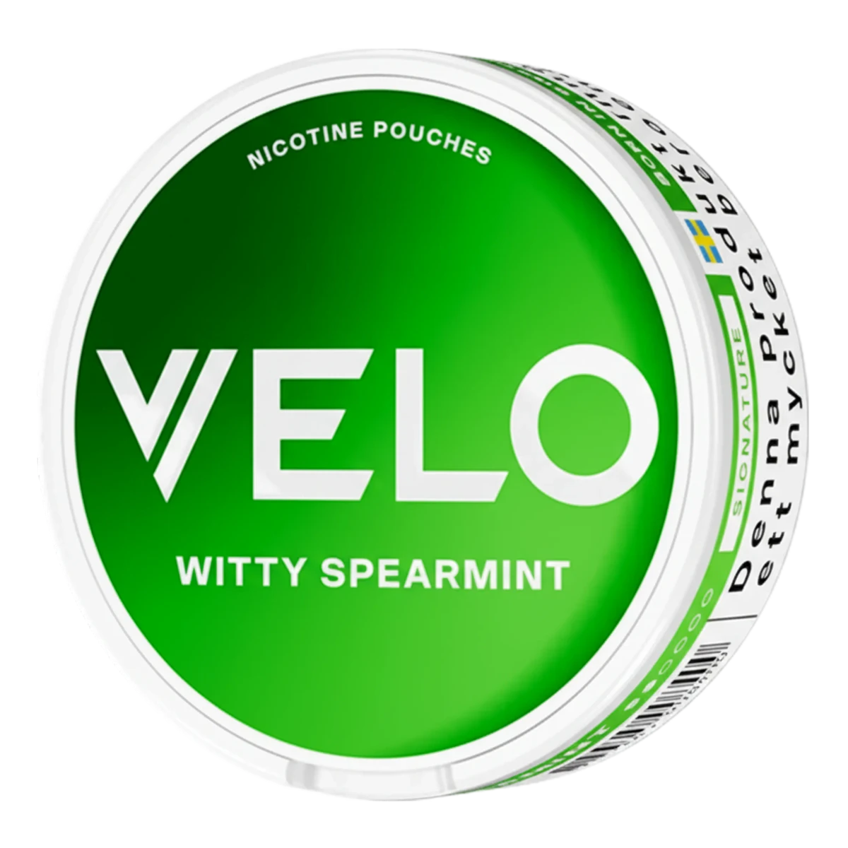 VELO Witty Spearmint 11mg nicotine pouches — flavour, 11mg, 20 pouches per can