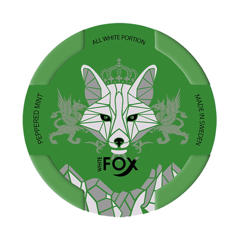 White Fox Peppered Mint nicotine pouches