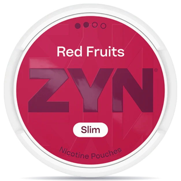 ZYN Red Fruits 6mg nicotine pouches — 20 pouches per can