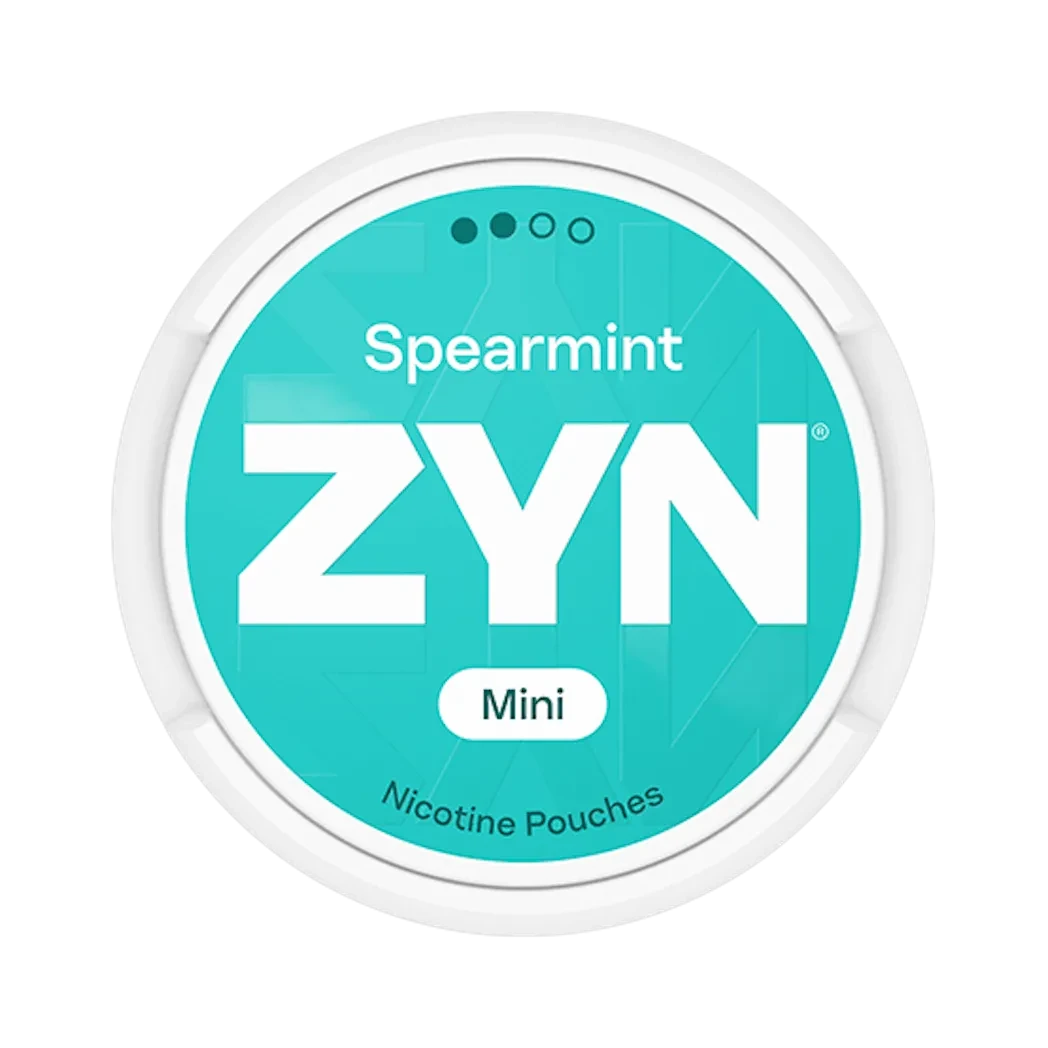 ZYN Spearmint 3mg nicotine pouches — 15 pouches per can